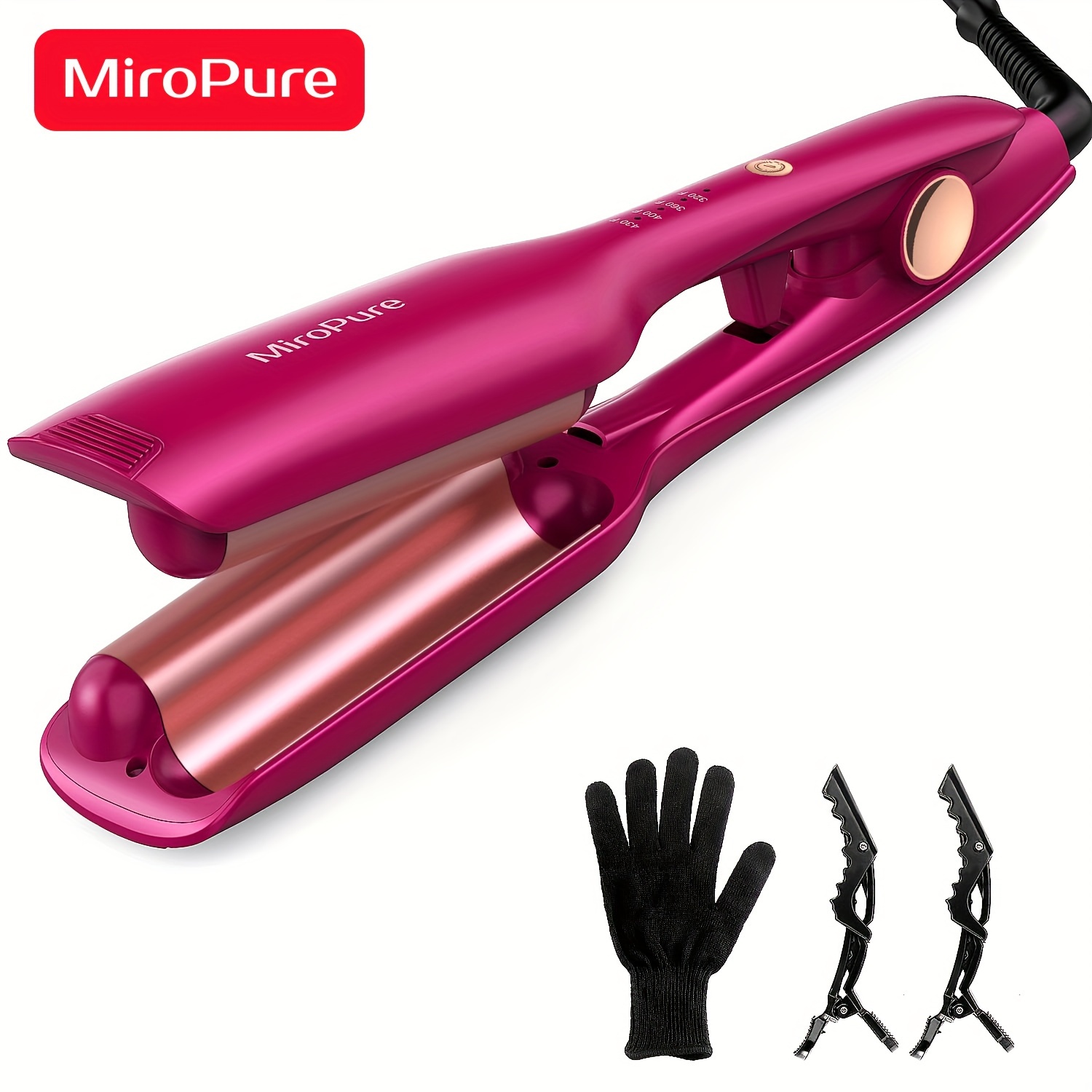 

Hair Waver Waver Wand Hair Crimper Hair Waver Barrel Curling Iron 1 Inch Auto Shut-off Adjustable Easy Shap Long Lasting Heat 320 - 430 Fahrenheit Dual Voltage