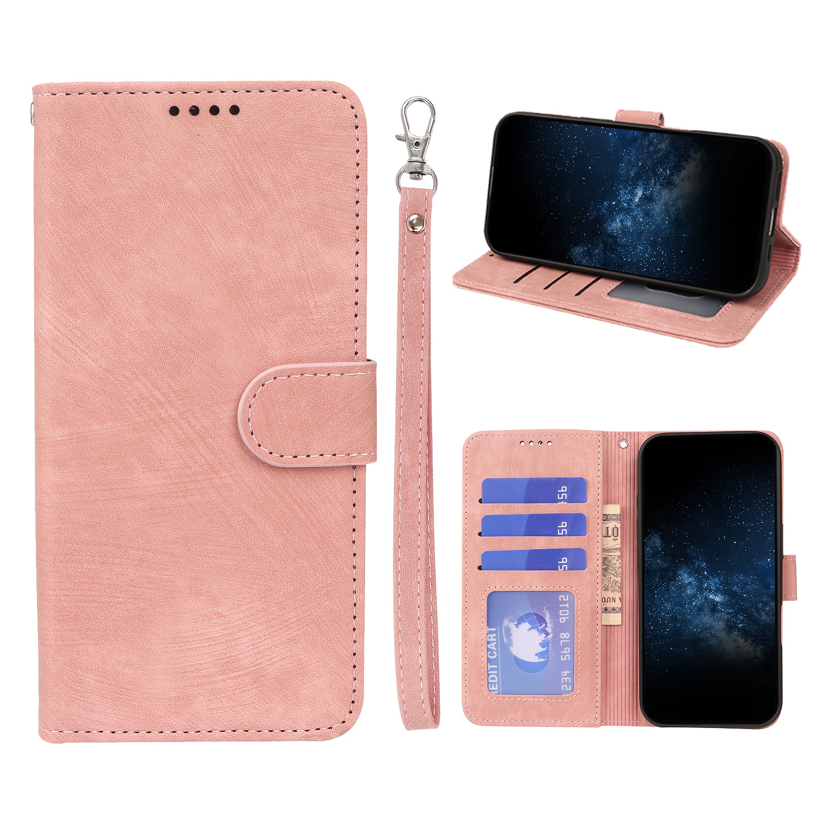 TEMU Phone Case: Suitable For Redmi A5 4g European Version 173.3mm Wallet Style Magnetic Artificial Pu Leather Protective Case With Card Slot And