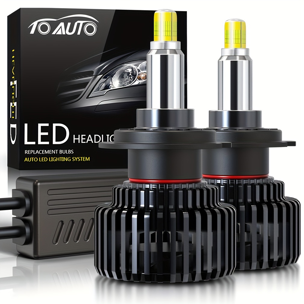 Toauto Car Led Light Fog Light Aluminum Car Headlight Bulbs - Temu