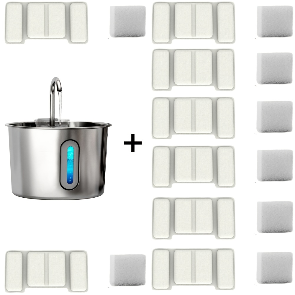 TEMU Opeth Cat Water Fountain, 74oz Stainless Steel Water Fountain For Cat Inside Drinking, With Level Window, , Faucet Design, Usb Powered