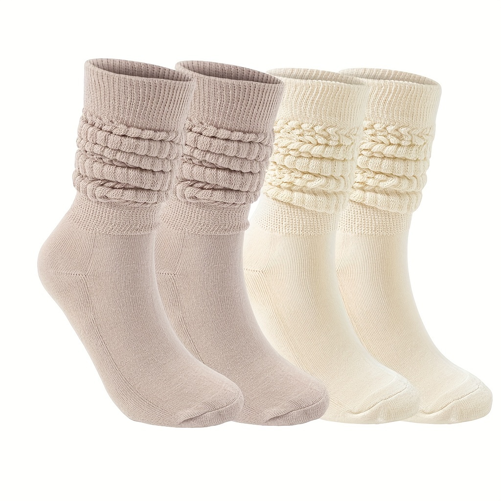 Two Tone Slouchy Socks Moisture Wicking Punk Y2k Fashion - Temu