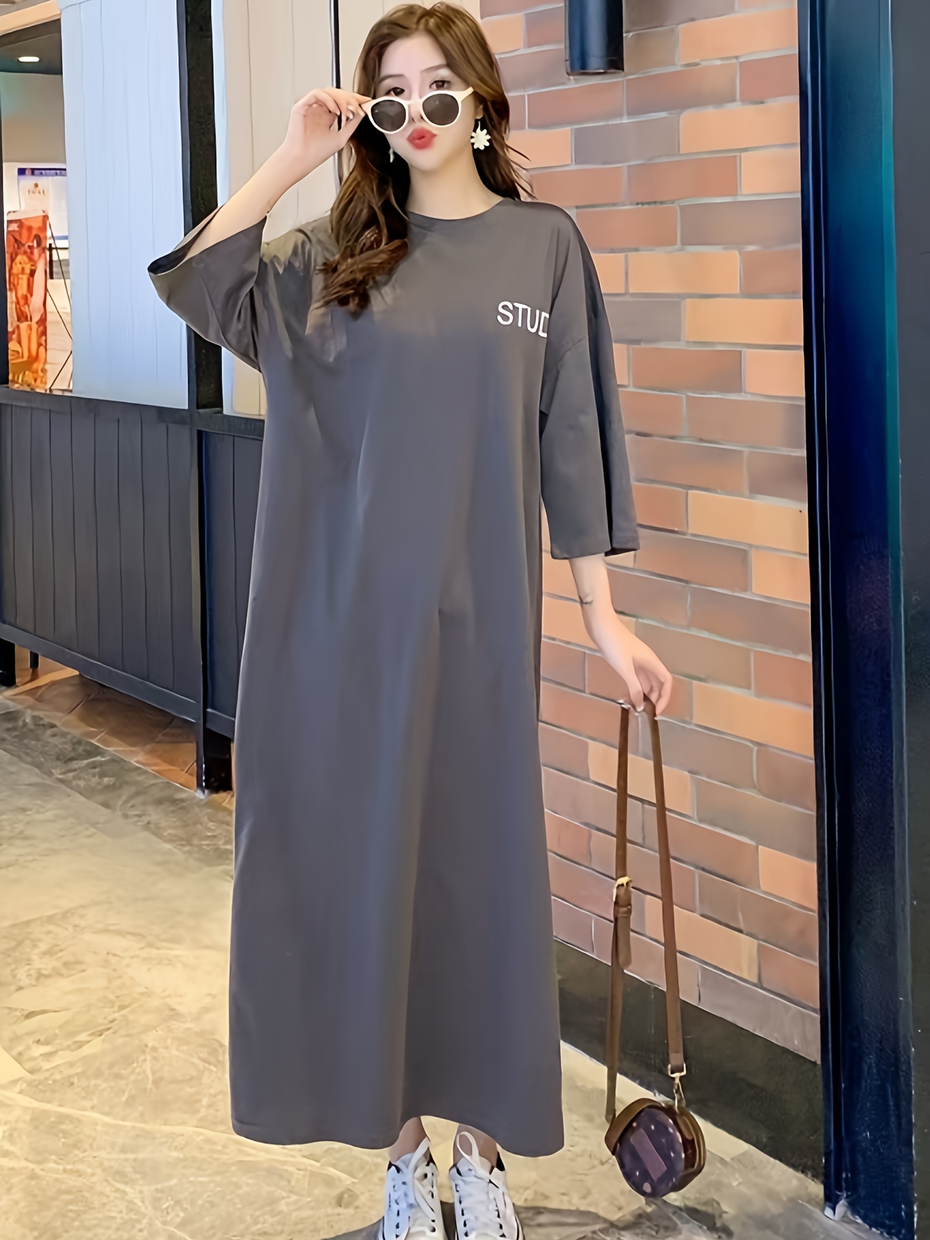 loose black tank dress Eterne Tank Maxi Dress