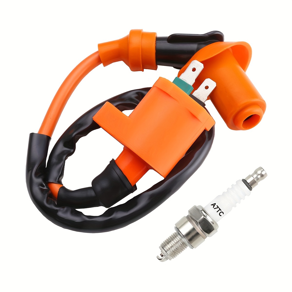 Racing Ignition Coil Electrode Spark Plug Fit For Gy6 50cc 150cc 125cc 150cc Moped Scooter Atv Go Kart Parts