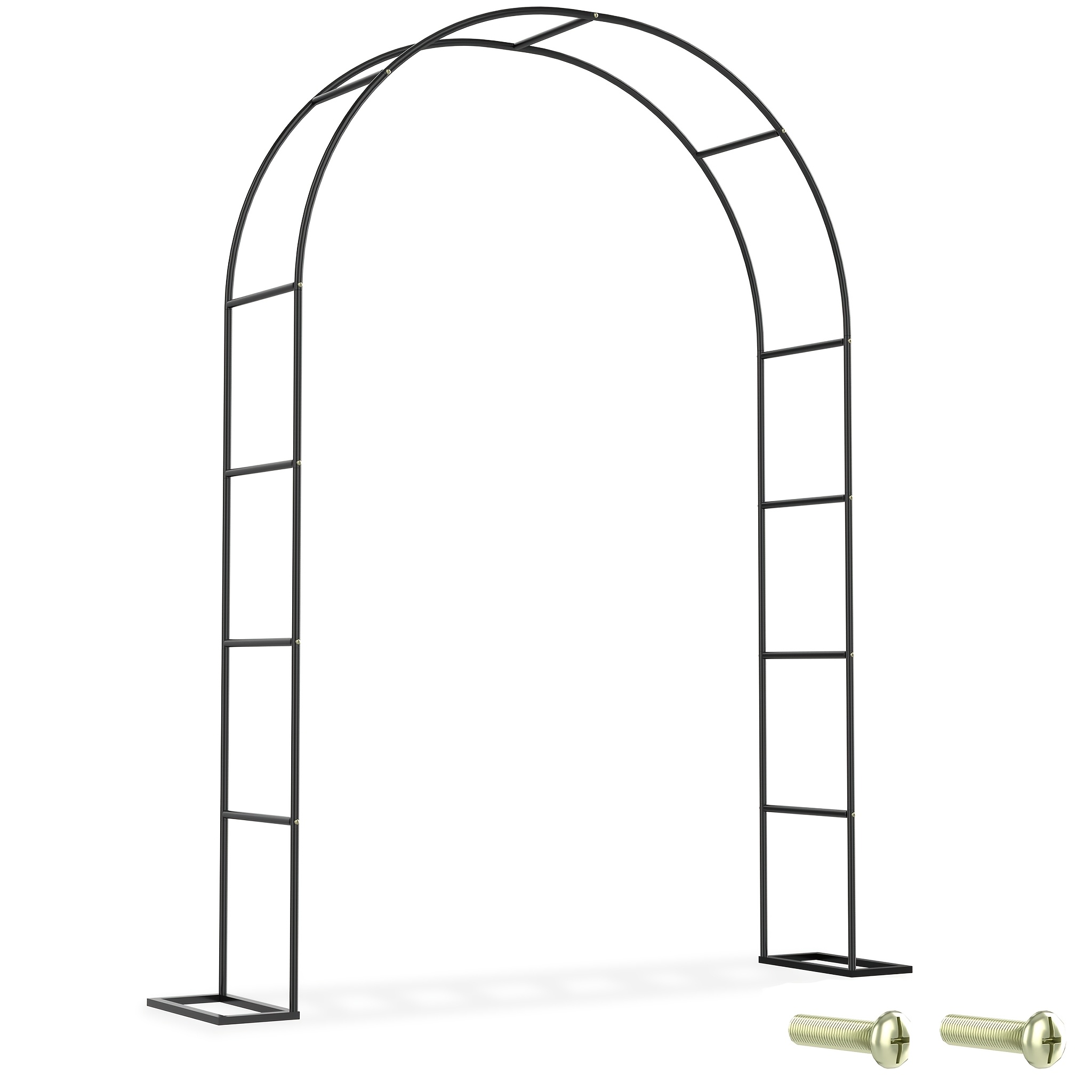 192x38x240cm Garden Vine Stand, Arch Planter, Gardening Stand Made Of Metal, Stable Rose Arch For Climbing Plants Decoration, Garden Arch, Wedding And Celebration Decoration