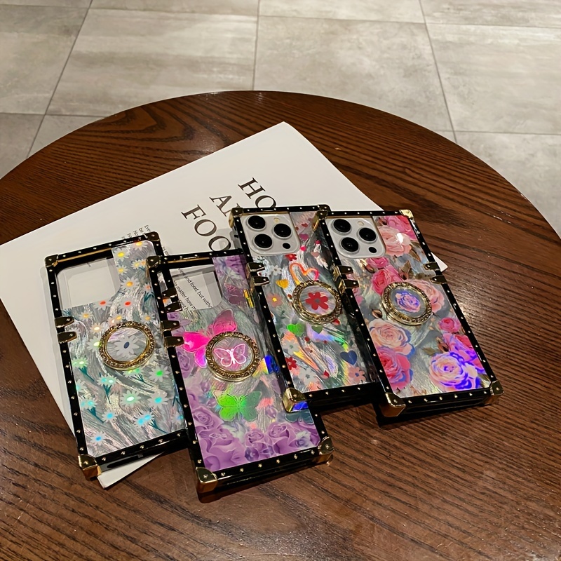 

Laser Flower Butterfly Decor Phone Caes For Iphone 11/12/13/14/12 Pro Max/11 Pro/14 Pro/15, Gift For Birthday, Girlfriend, Boyfriend