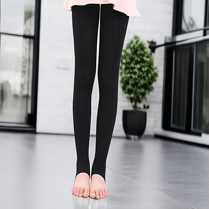 Girls Elastic Footless Tights Ballet Dance Tights Leggings - Temu