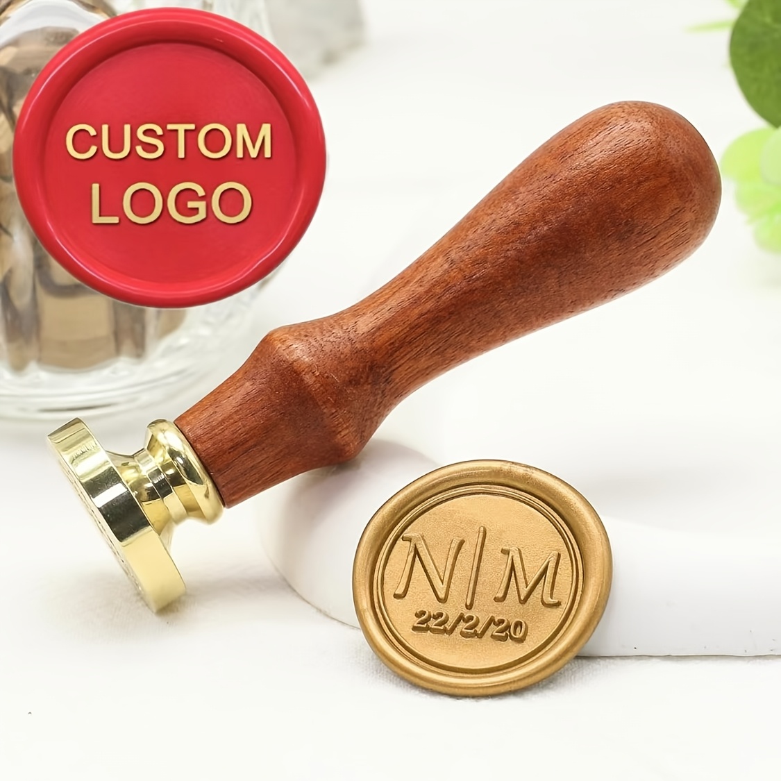 

Custom Wax Seal Stamp Kit - Personalize With For Envelope Sealing, Wedding Invitations & Crafts - Ideal Gift For Diy Enthusiasts