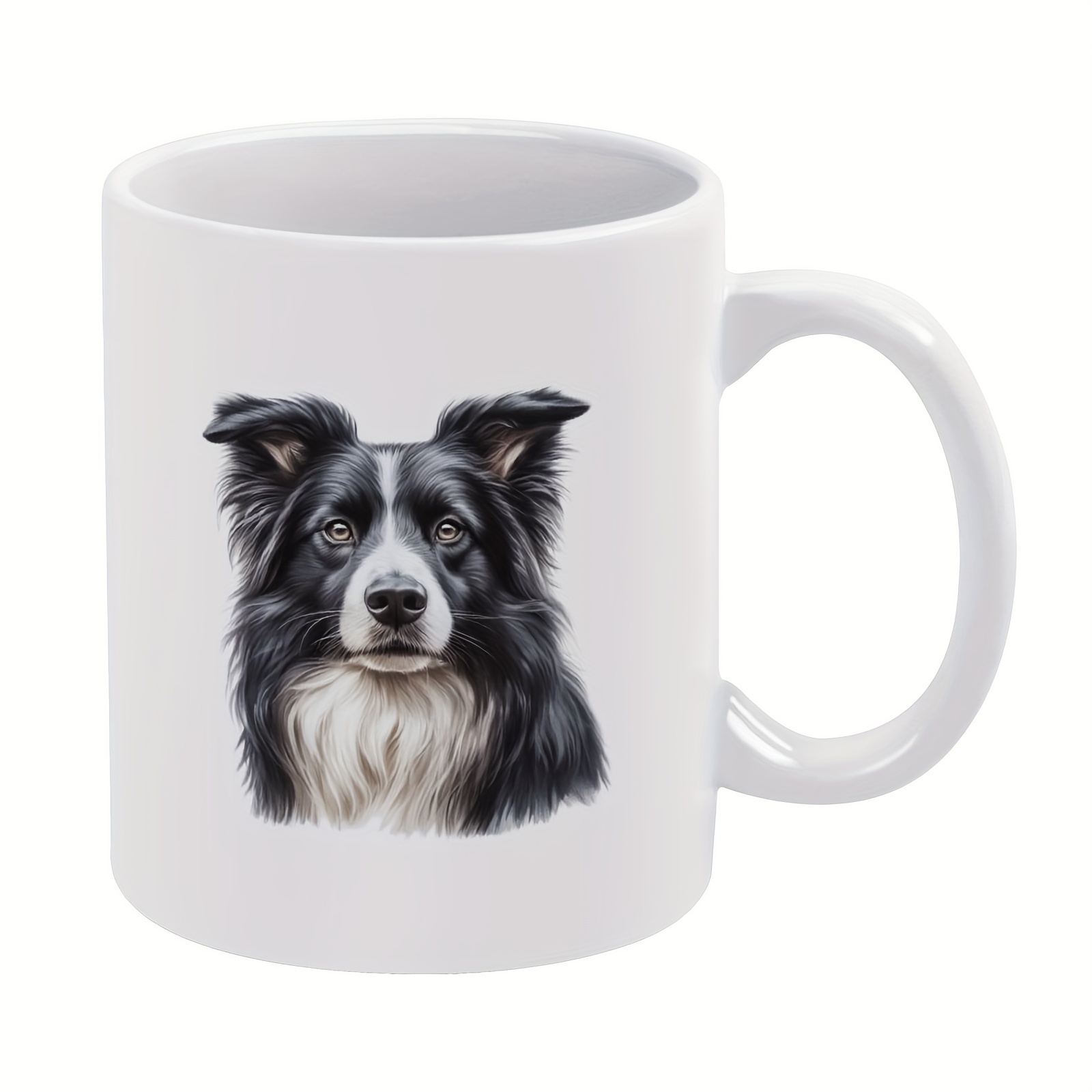 

1pc, 11oz Mug, Coffee Mug, Border Collie, Gift For Friends, Sisters, Coffee Drinker, Owner, Ceramic Cup, Christmas Gift For Cafes/ Restaurants