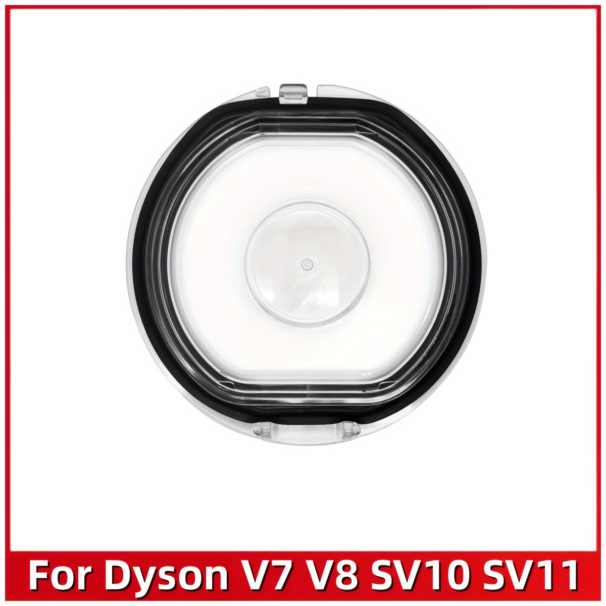 

For Dyson V7/v8 Cordless Vacuum Cleaner Dust Bin Cap - , Easy-install Replacement Cover With 3 Sealing Rings