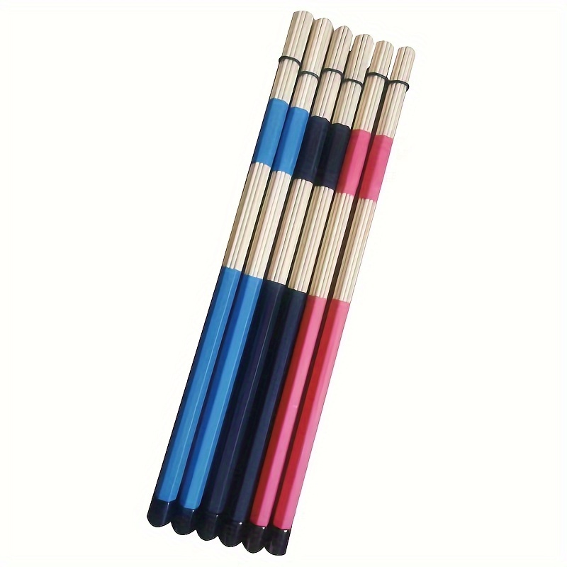 Professional Bamboo Drum Brushes Rubber Handle Ideal Country - Temu