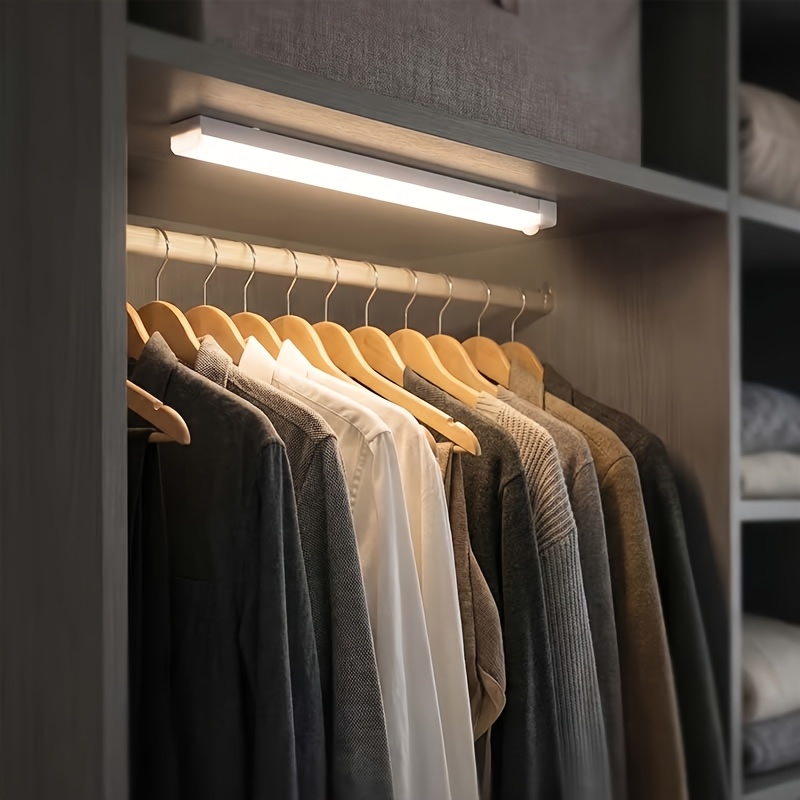 1/4pcs Smart Motion Sensor Under-Cabinet Lighting, USB Rechargeable