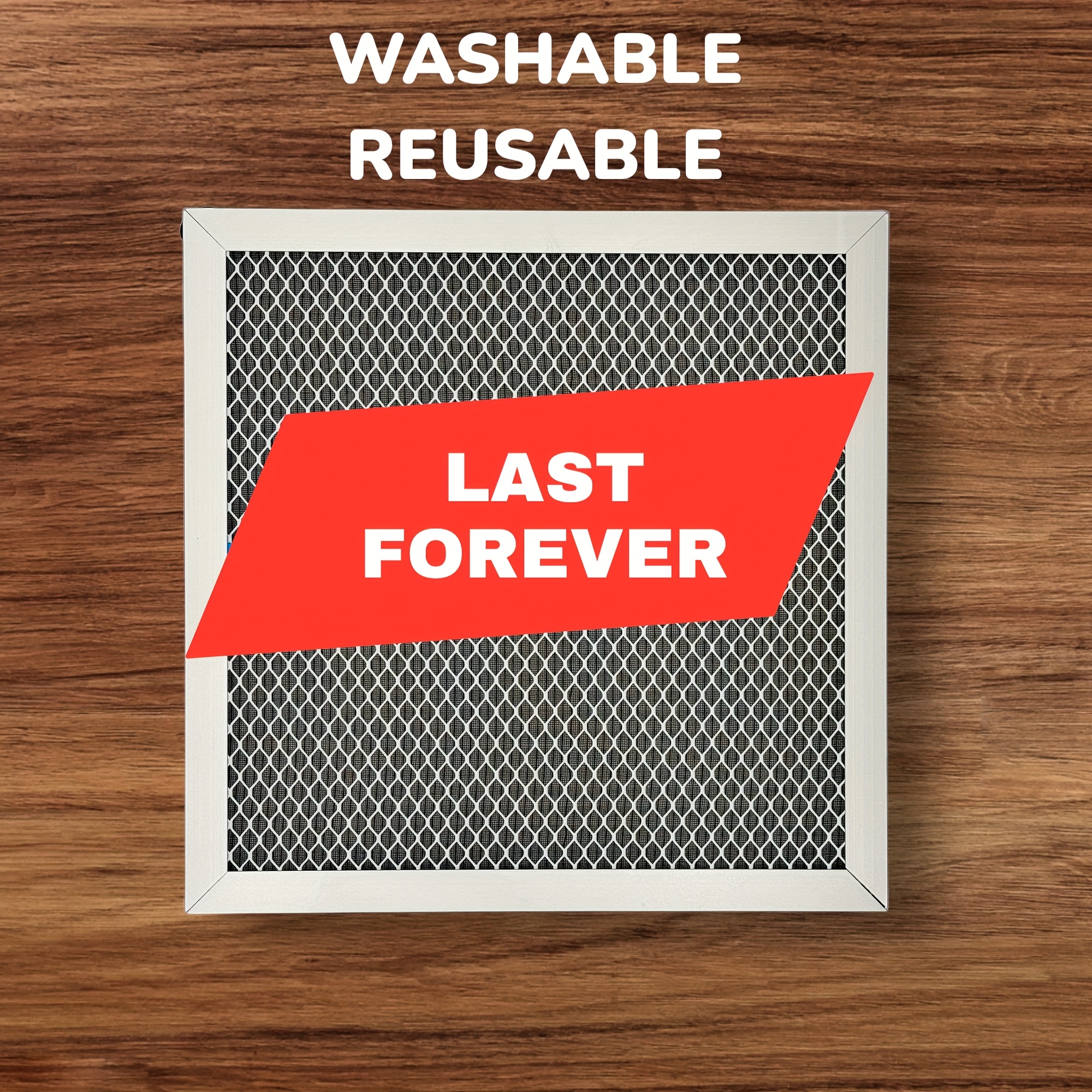 TEMU Reusable Air Filter - Washable & Permanent Merv 8 Electrostatic Hvac Furnace Filter With Aluminum Frame - Lasts A For Ac Systems, Durable