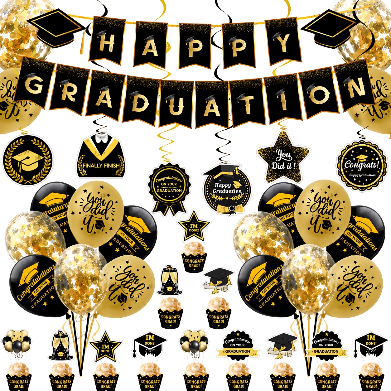 graduation party decorations sold on Temu United States