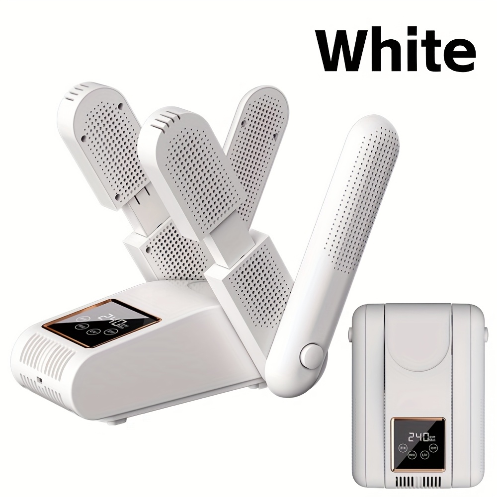TEMU Foldable And Portable Shoe Dryer, Shoe Heater, , 180° Folding Design, Quickly Dries Damp And Smelly Shoes And Boots, Suitable For Home, Travel,