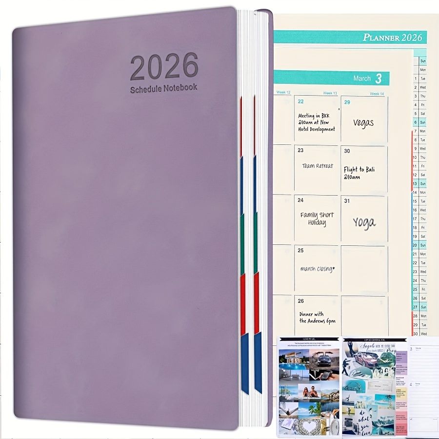 TEMU Maximisez l'efficacité en 2026 : Agenda et journal de calendrier - 400 pages de du temps et une liste de quotidienne d'autodiscipline de 365