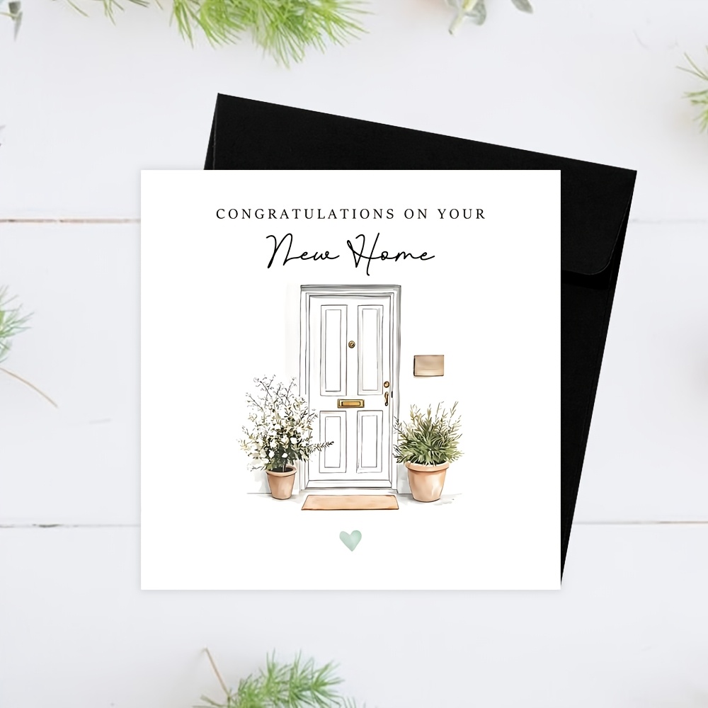 TEMU Carte de amusante neuve, carte de déménagement, carte de fête de maison, carte de pour couple, carte d'adresse, carte de félicitations