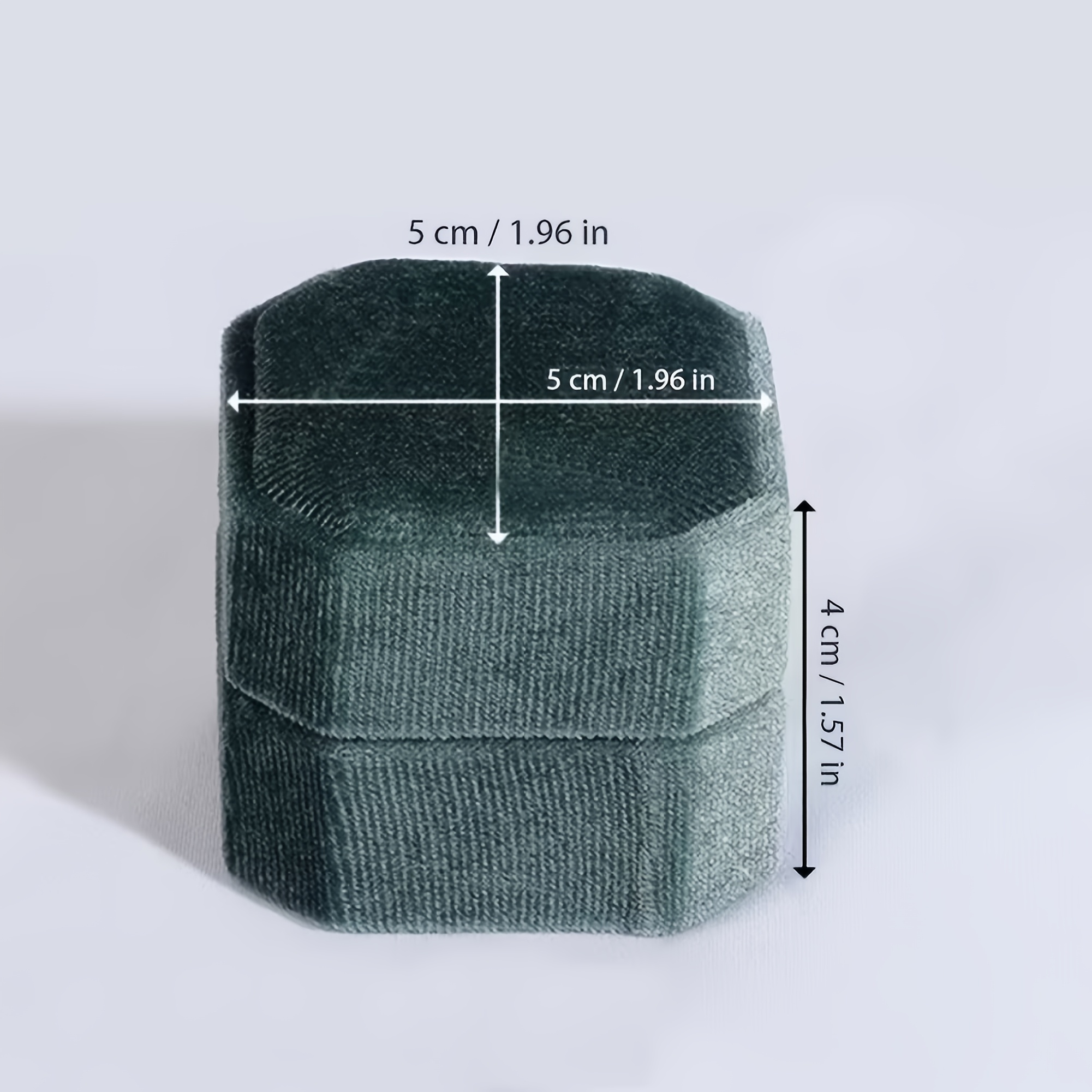 Personalized Octagonal Velvet Ring Box