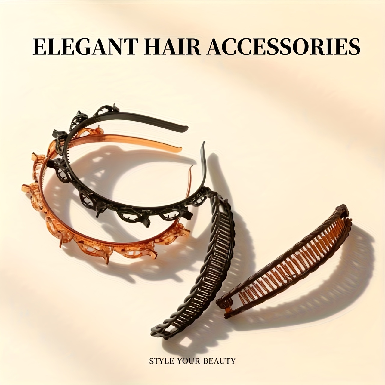 CLIPS & HEADBANDS Category Listing Amazon.com : Canitor Spa Headband Wristband Set with Hair  main image 3