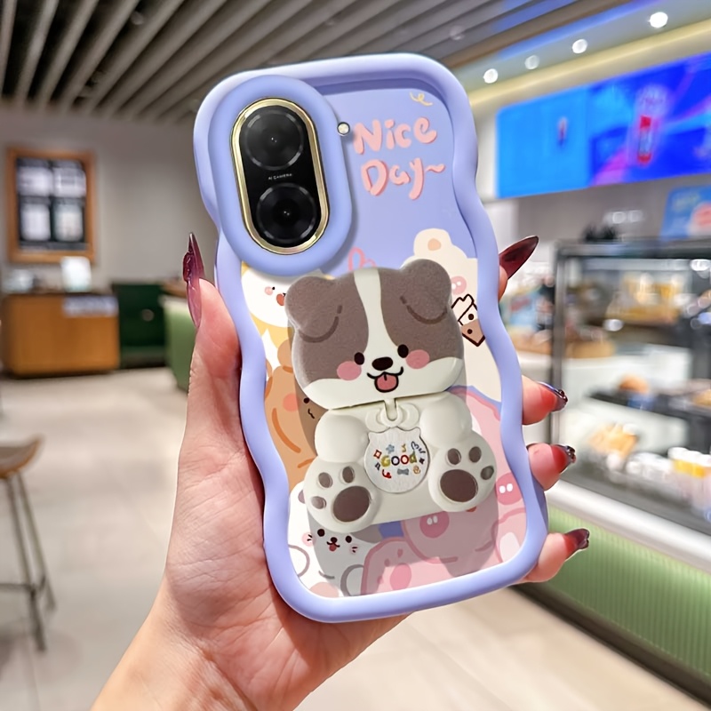 TEMU Phone Case - Cute Rabbit With Bracket Pattern Protection Suitable For Redmi A5 4g Phone Cases A5 4g Comfortable Feel Case Featuring Shockproof