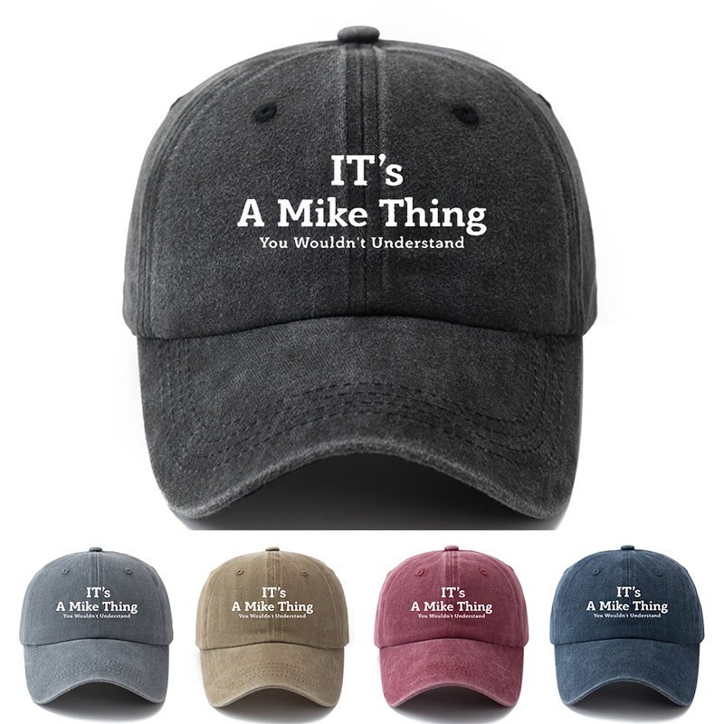 

Makefge Vintage Washed " A Thing You Wouldn't " Baseball Cap - Adjustable Trucker Hat In 5 Colors, Casual Polyester, Letter, , Makefge