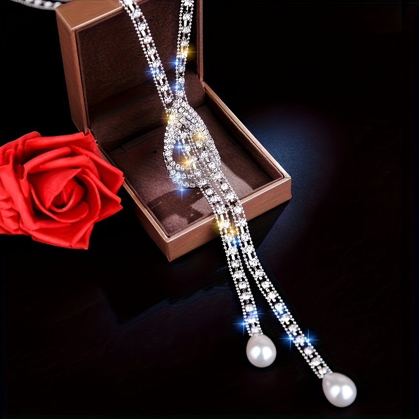 Fashion Water Drop Sweater Chain Long Necklace