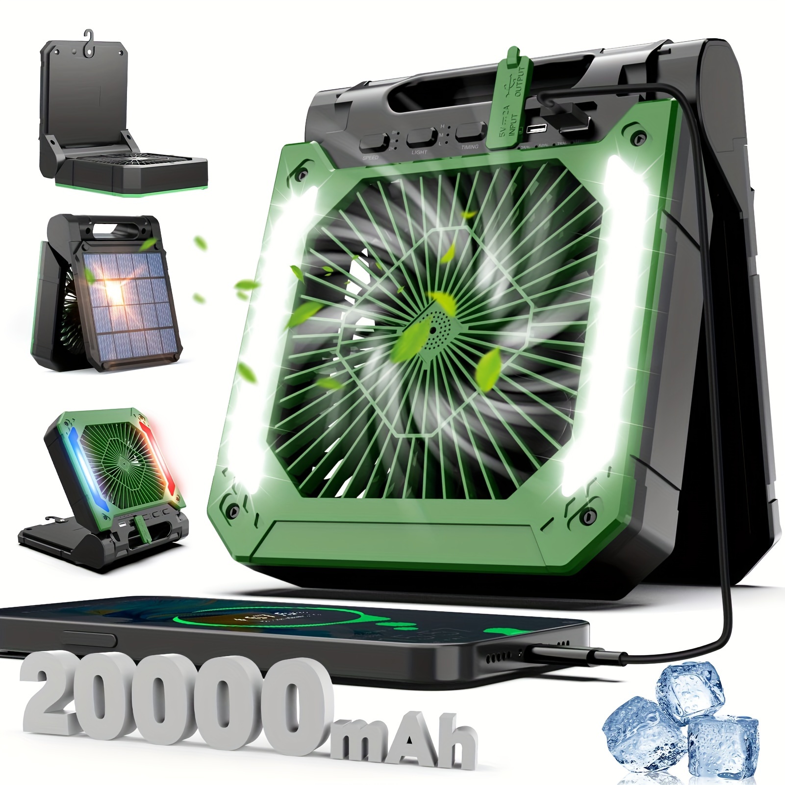 3 Portable Fan Powerbank Temu