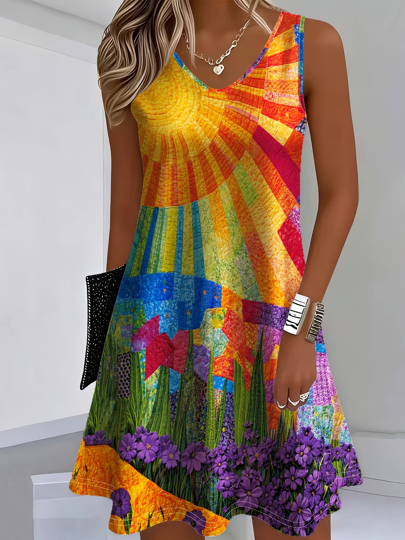 rainbow dresses for women sold on Temu Republic of Korea