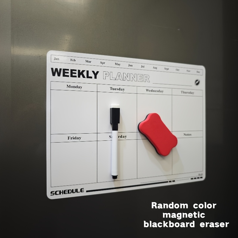 whiteboard with monthly calendar sold on Temu Australia