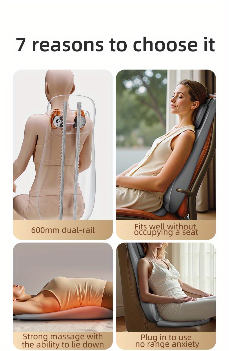 neck and back heating kneading massager a rolling kneading massage   for home or office use this portable pad lets you relax your whole body   anywhere making it an   for gifting to parents   Product details 1