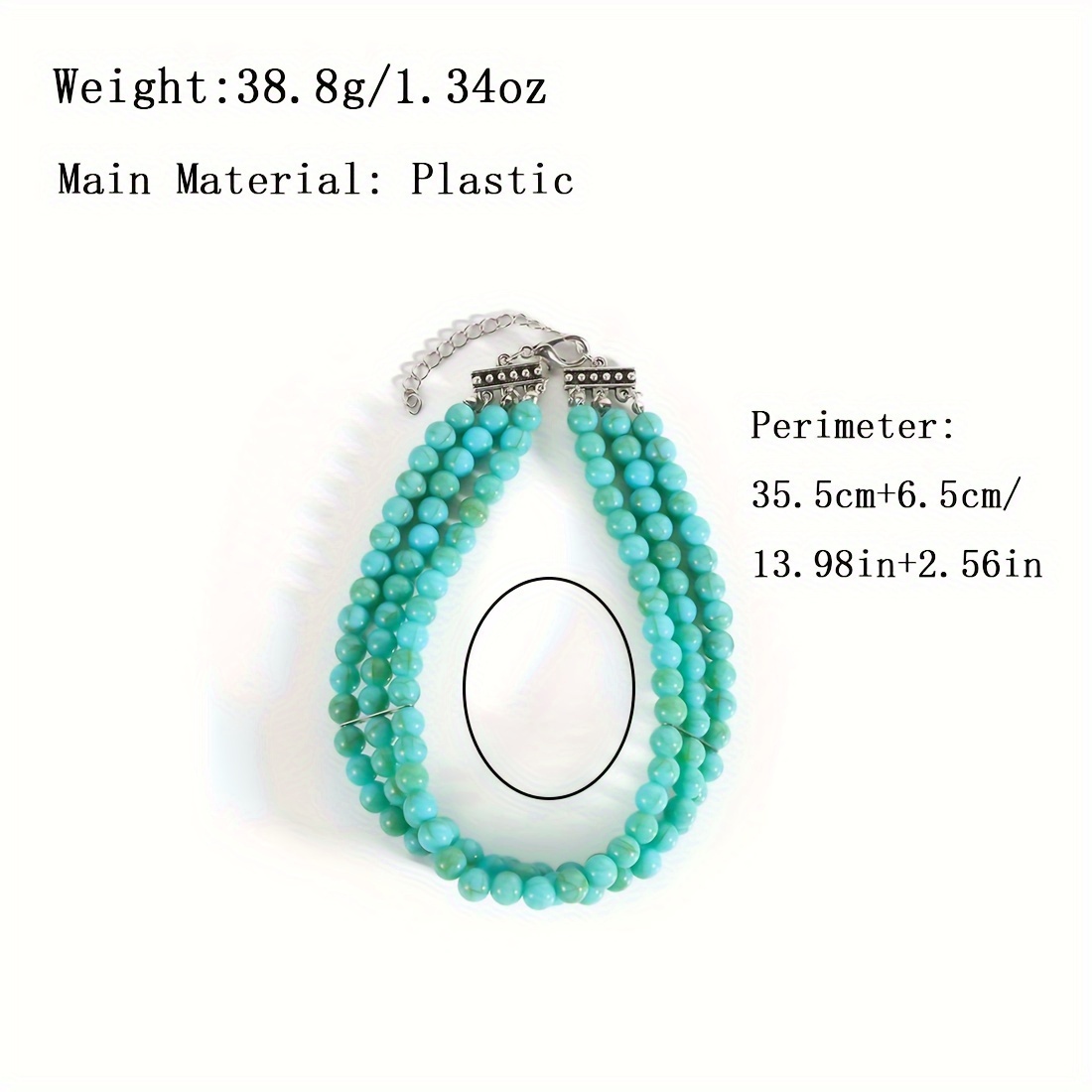 Boho 3 Layered Pendant Choker Necklace, Versatile Style