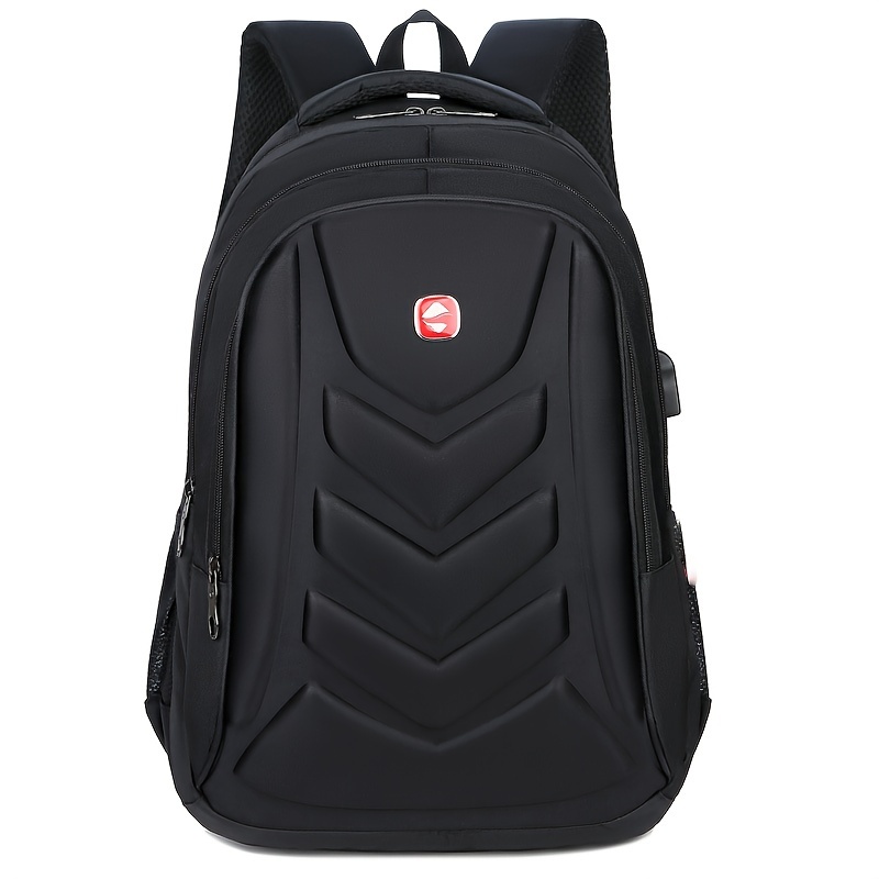 TEMU 1pc New Shell Business Backpack Casual Men's Computer Bag Travel Backpack Student School Bag, For Gifts, School Bags, Valentines Gifts