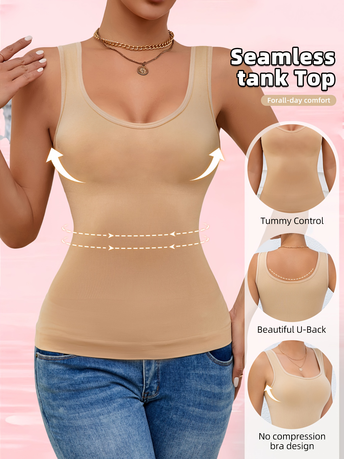 womens high waisted tank top posture correcting shirt with tummy control seamless compression top for gym everyday formal wear elegant workout casual outfits sleek silhouette supportive fabric fitness enthusiasts