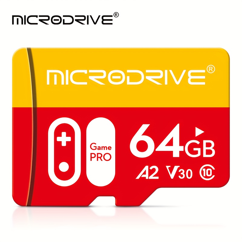 TEMU Microdrive Red-yellow Series Card - Ultra-/write, Powerful & Stable Performance, For Smartphones, Gaming Consoles, And Handheld Devices, Reduces
