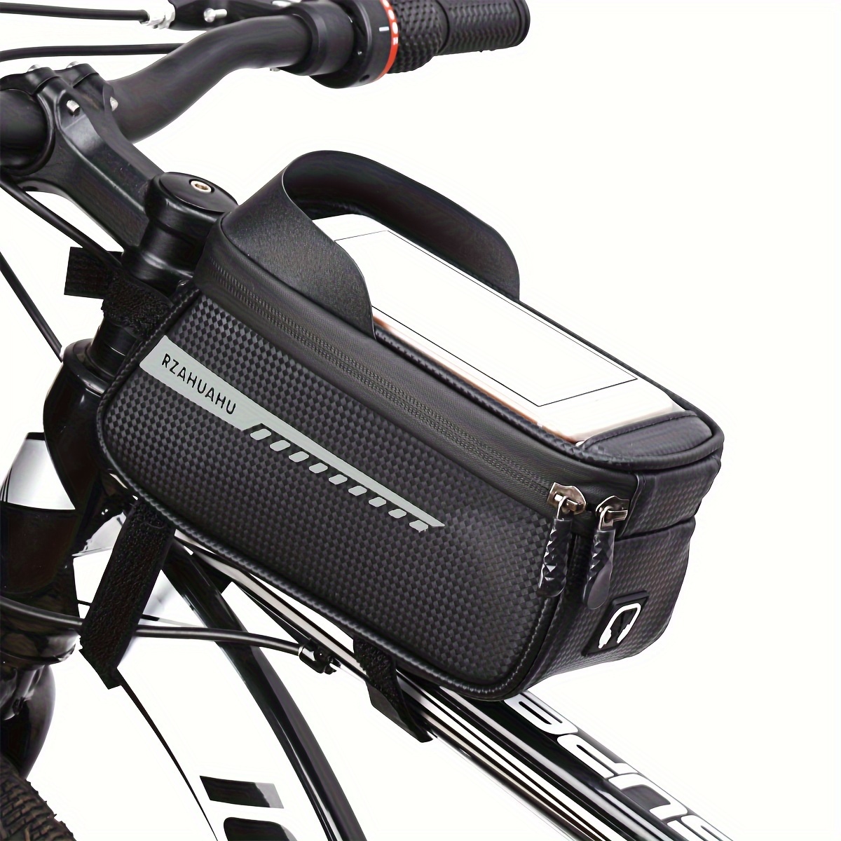 

Waterproof Bicycle Front Frame Bag, Suitable For Mountain Bikes, For Bicycle Storage And Phone Holder