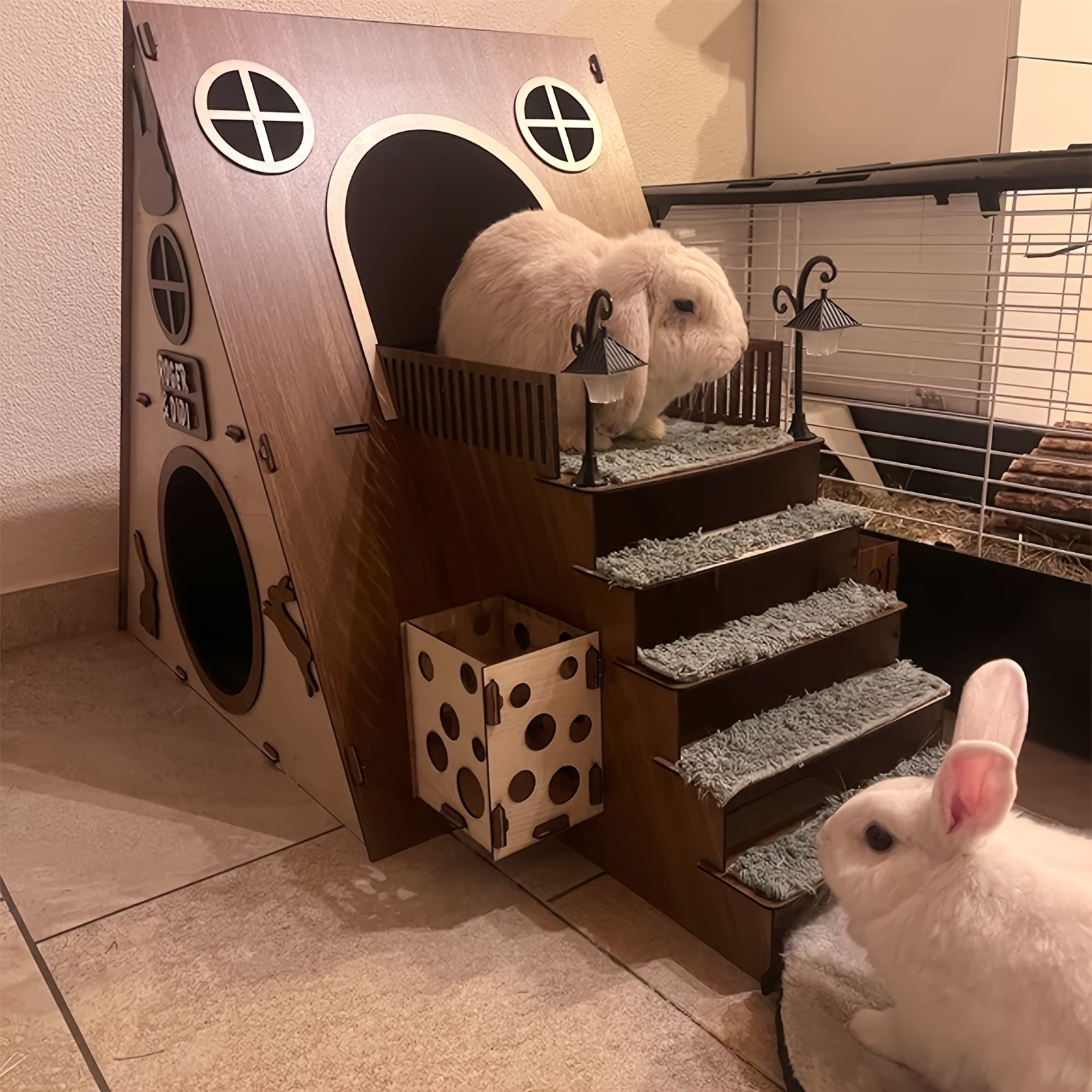 Pet Cage Rabbit Condo For Sale Animal Cages Overstock Rabbit Hutch