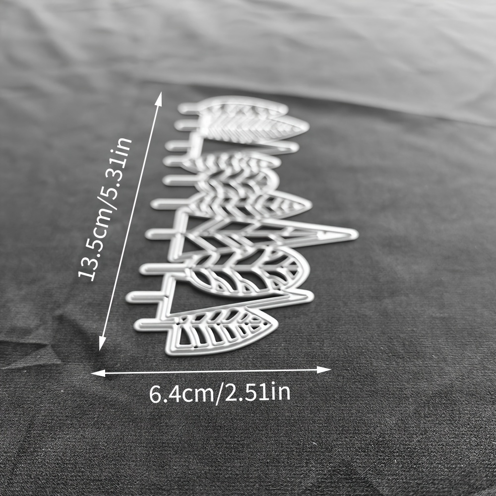 TEMU 1pc Original Tree Cutting Dies Hollow Hearts Frame Metal Die Cuts Embossing Stencil Template For Scrapbooking Paper Card Photo Album Craft