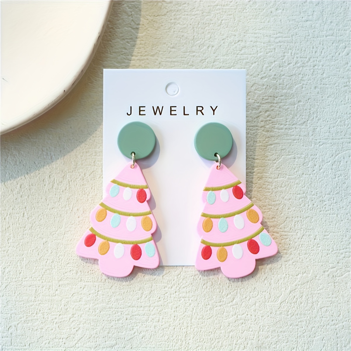 

1 Pair Acrylic Christmas Tree Dangle Earrings, Elegant & , No Plating, No Setting, Stainless Steel Ear Posts, Daily & Party Wear, Christmas Gift For Her & Friends, All- Fashion Jewelry