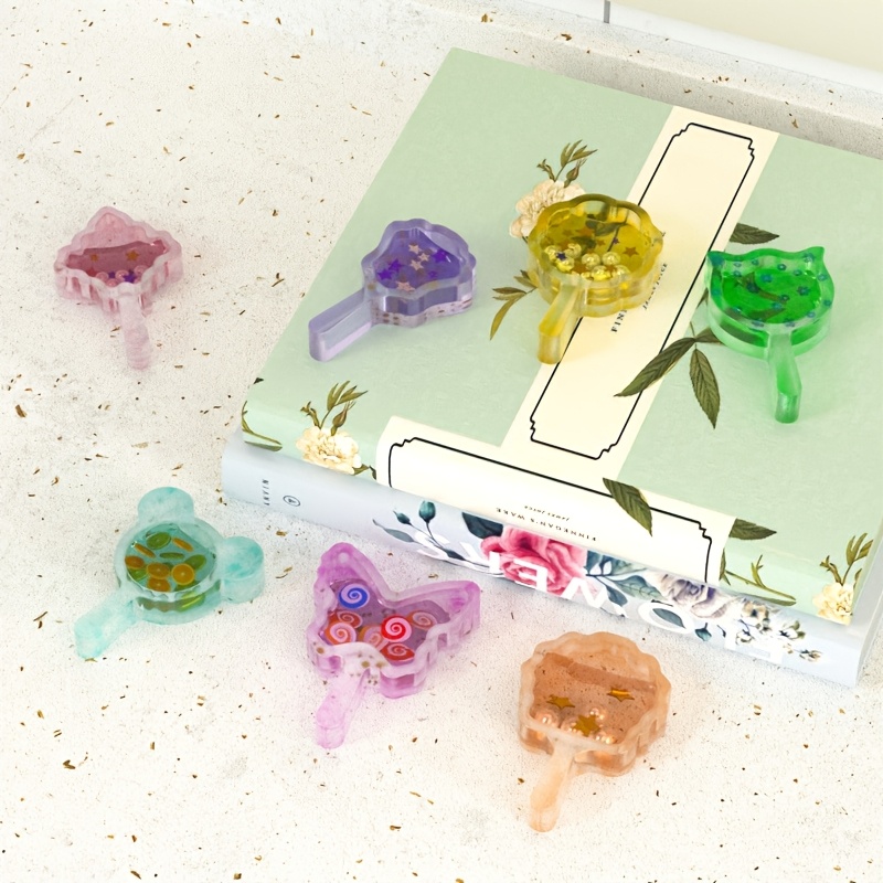 8pcs resin casting molds diy rose fan leaf pendant - Temu