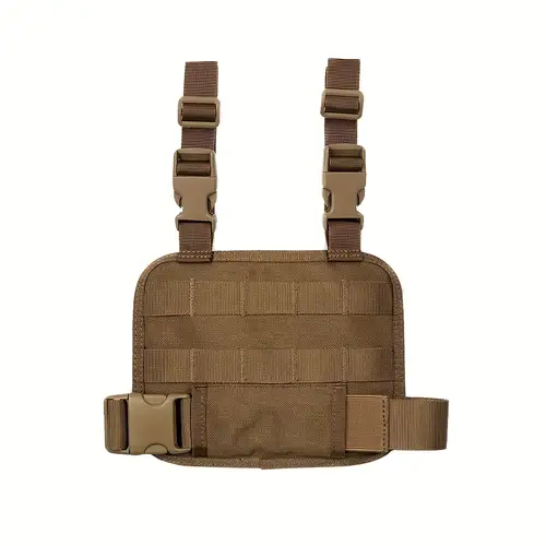 adjustable molle leg drop panel with magnetic closure nylon thigh rig with waist belt straps for multiple colors black tan olive green ideal for use outdoor leg panel adjustable straps leg accessories