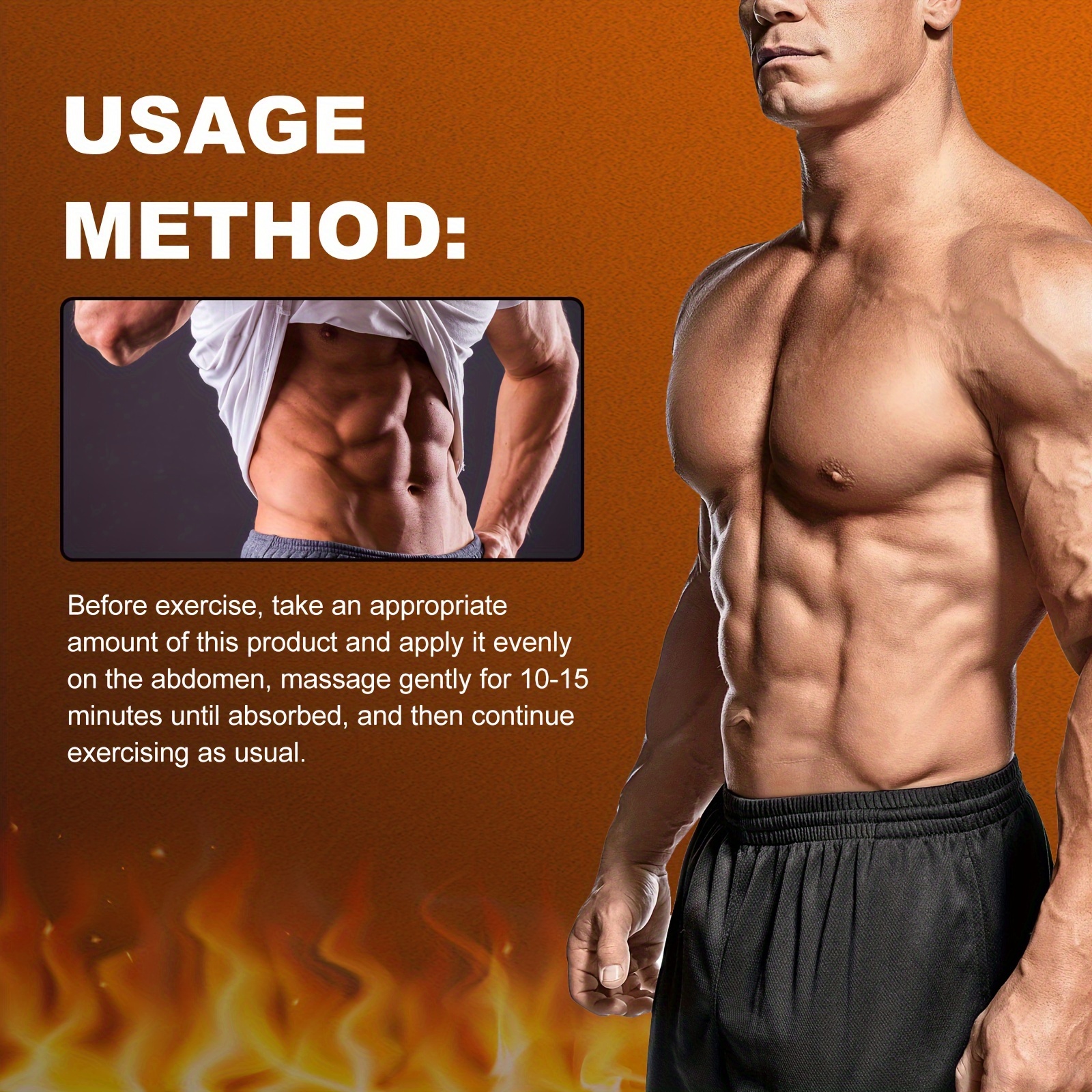 2pcs mens muscle shaping cream firming tightening abdominal lines alcohol free with glycerin for all skin types details 4