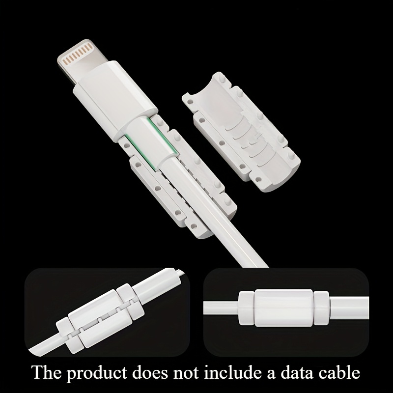 8pcs pvc cable protectors durable charging wire guards for phone usb tablet data cables non electronic accessory for charger cord protection