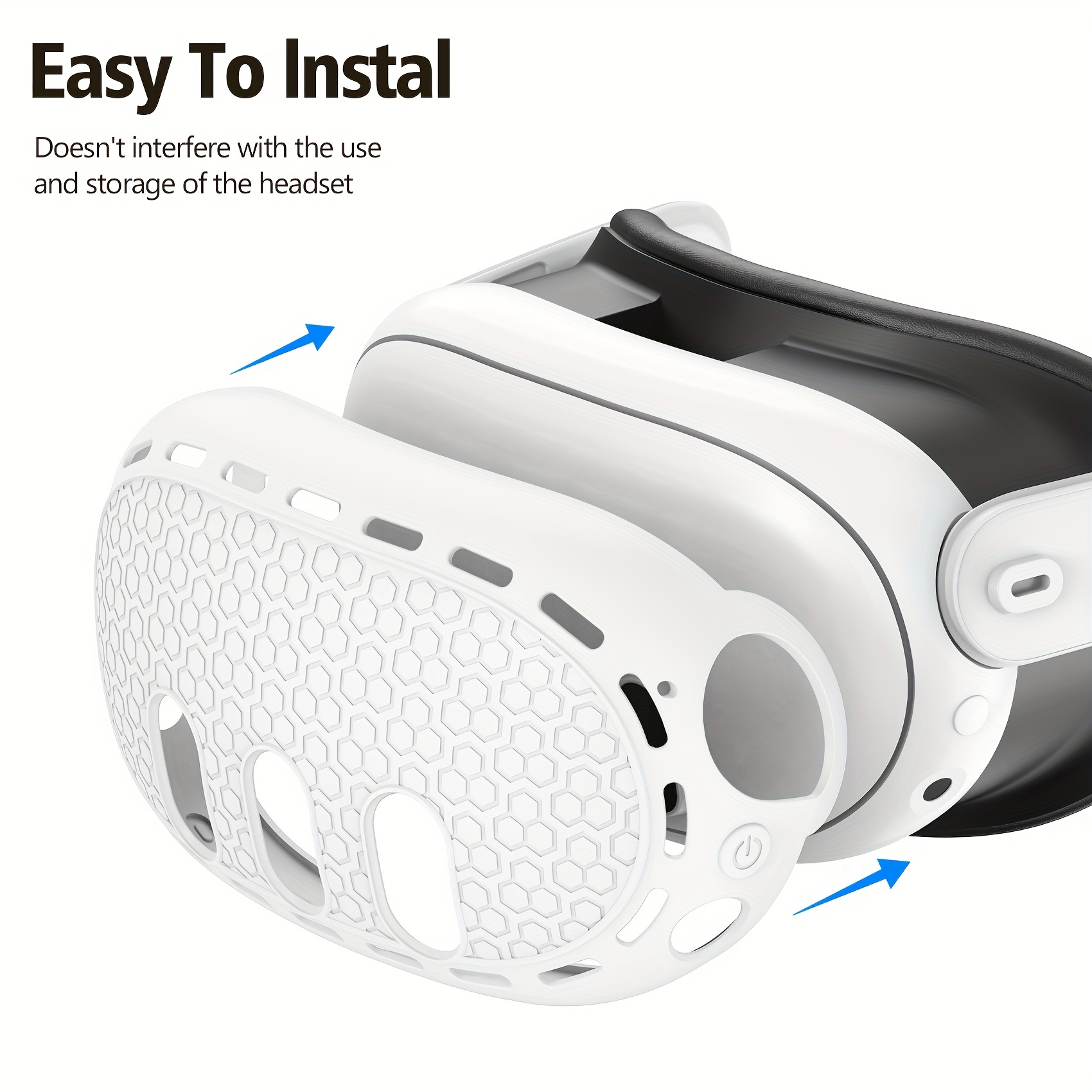 Silicone Cover Set Compatible With Oculus/Meta Quest 3, VR Controller Grips Cover, Silicone Face Pad, Lens Protection Cover, Thumb Stick Covers, Gift For Christmas