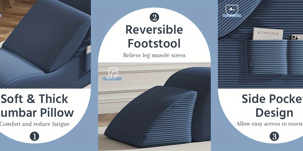 navy blue memory foam yoga recliner chair curved design with rebound cushion for stretching relaxation support bedroom living room or lounge bedroom recliner modern recliner memory foam chair details 2