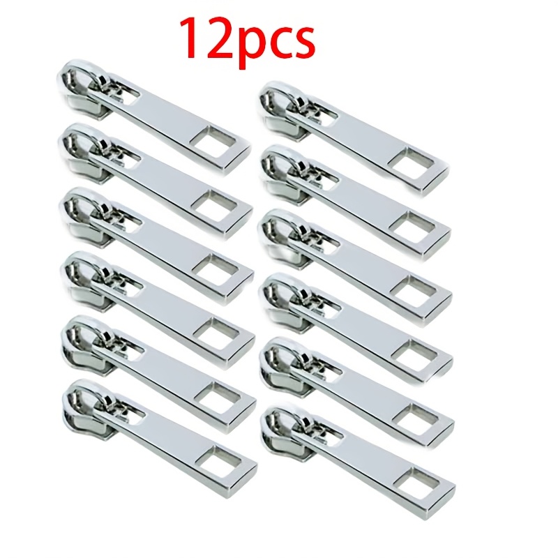 TEMU 12pcs #5 Nylon Zipper Pull Replacements, Suitable For Luggage, Jackets, Backpacks, Boots, Wallets, Jackets - Travel And Casual Attire - Diy