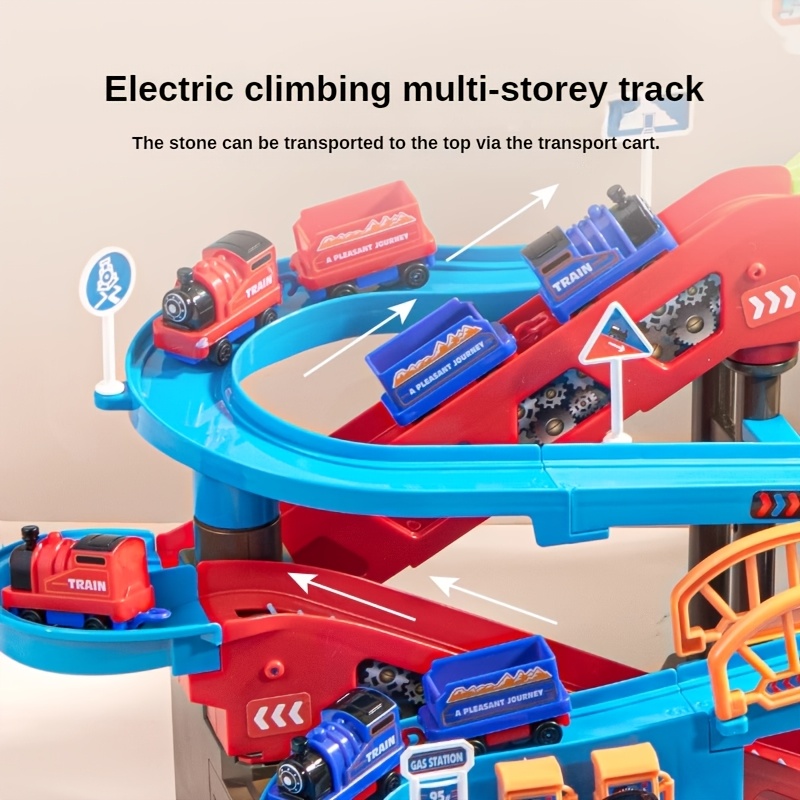 Kids' Electric Train with Track for Mountain Adventures