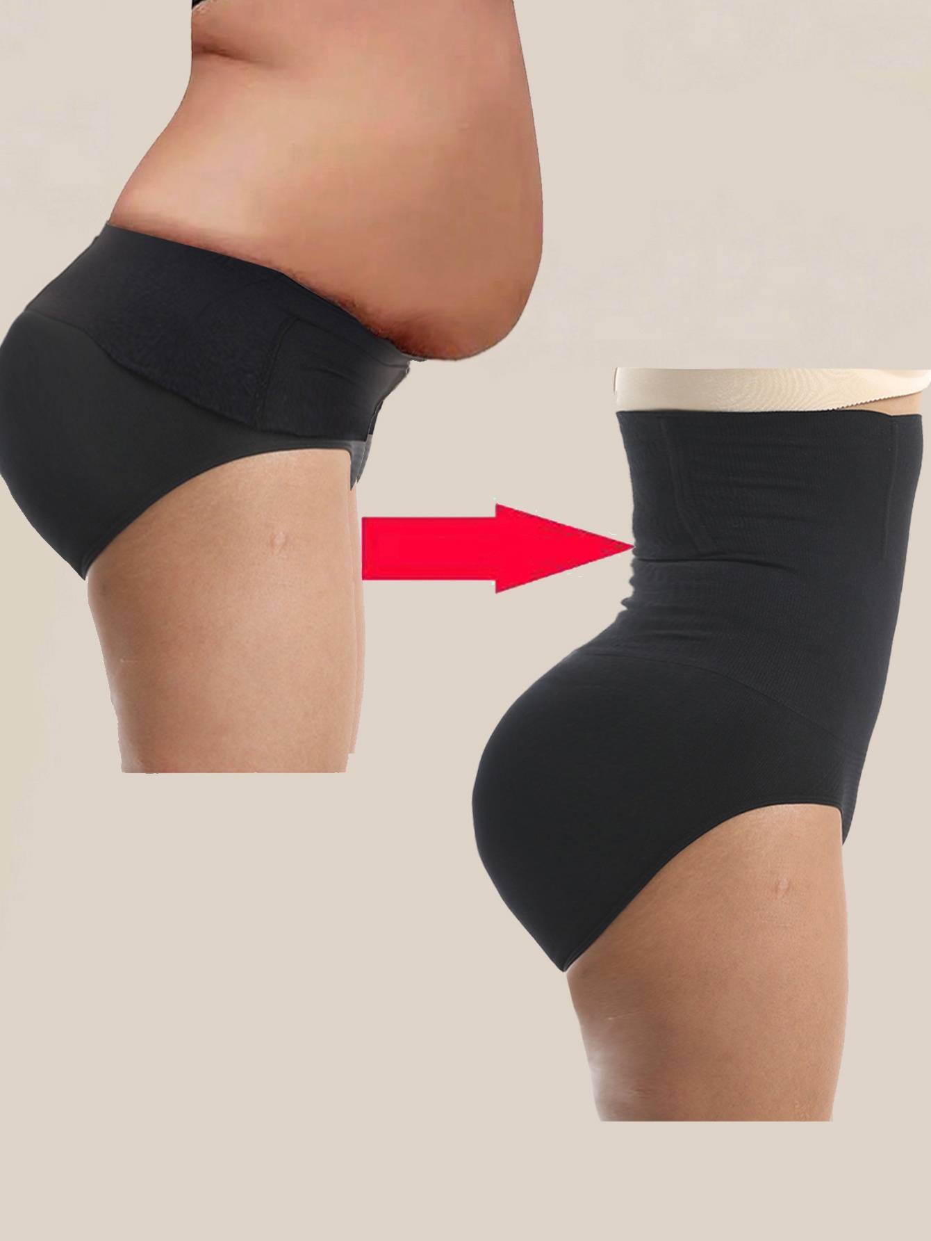 1 Pcs High Waist Shaping Panties Waist Trainer Body Shaper Tummy Sheath Woman Flat Belly Control Panties Hip Butt Lifter Briefs Panty Women Underwear Shapewear