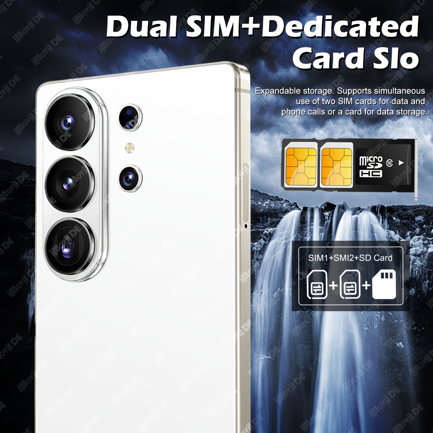 Ultra 2026 5G Ontgrendelde Mobiele Telefoon, 6.8 Inch HD Display, 8GB RAM 128GB ROM, Dual Network Dual SIM, HD Camera aan de Voorkant & Achterkant, Face ID, Ingebouwde Stylus, Type-C Oplader, Wi-Fi Hotspot, Volledige Uitbreidingen, Cadeaukeuze voor Alle Gelegenheden