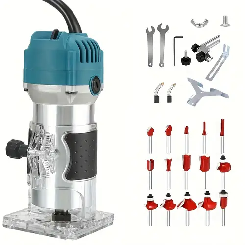 carving machine edge machine grooving machine diy woodworking machine hole cutting machine electric tools are very suitable for wood trimming carving laminating milling and carving to make wooden shapes including milling cutters and