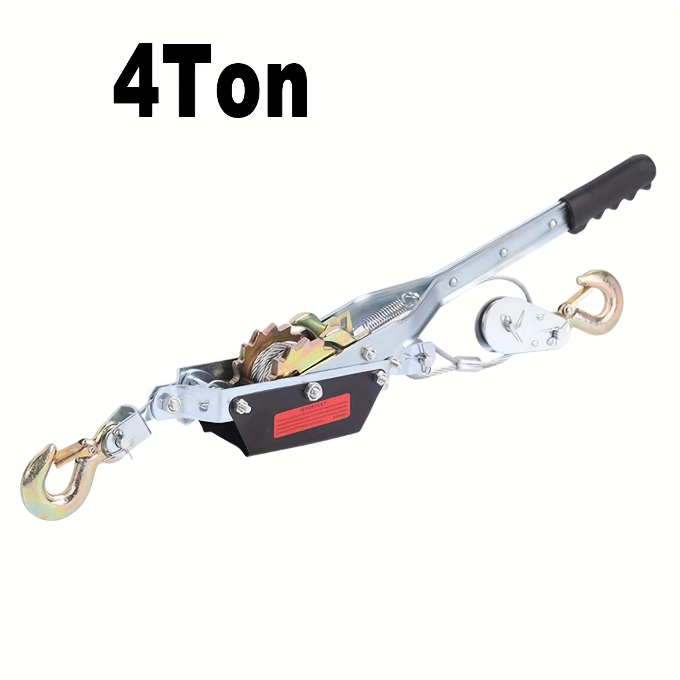 2/4 Ton Dual Puller Heavy Duty 2 Hook Cable Puller Hand Winch