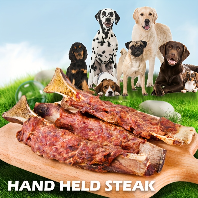 TEMU Portable Steak-flavored Pet Snacks For Dogs, Clean Teeth And Provide A Durable Reward For Your Golden Retriever Or Small Puppy